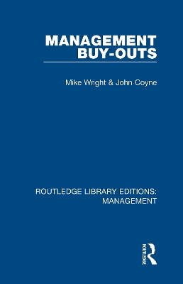 Management Buy-Outs by Michael Wright