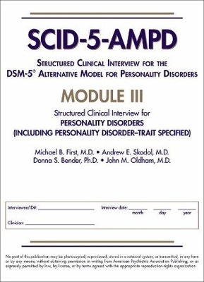 Structured Clinical Interview for the DSM-5 (R) Alternative Model for Personality Disorders (SCID-5-AMPD) Module III book