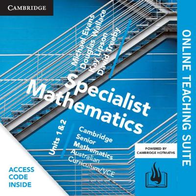 CSM VCE Specialist Mathematics Units 1 and 2 Online Teaching Suite (Card) by Michael Evans