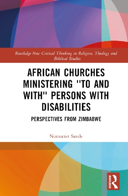 African Churches Ministering 'to and with' Persons with Disabilities: Perspectives from Zimbabwe book