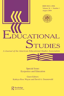 Ecojustice and Education: A Special Issue of educational Studies book