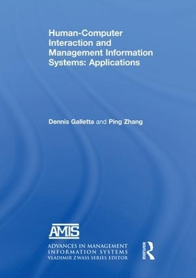 Human-Computer Interaction and Management Information Systems: Applications. Advances in Management Information Systems book