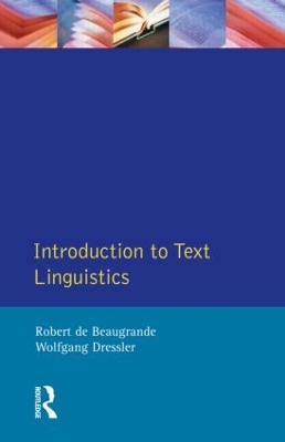 Introduction to Text Linguistics book