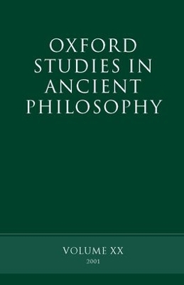Oxford Studies in Ancient Philosophy by David Sedley