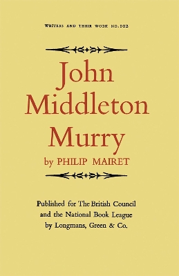 John Middleton Murry book