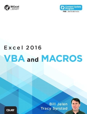 Excel 2016 VBA and Macros (includes Content Update Program) book