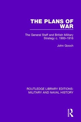 Plans of War by John Gooch