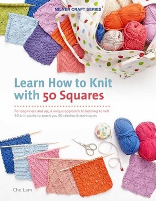 Learn How to knit with 50 Squares book