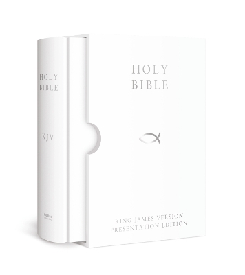 HOLY BIBLE: King James Version (KJV) White Presentation Edition book