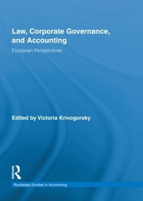 Law, Corporate Governance and Accounting by Victoria Krivogorsky