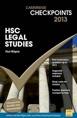 Cambridge Checkpoints HSC Legal Studies 2013 book