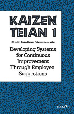 Kaizen Teian 1 by Productivity Press Development Team