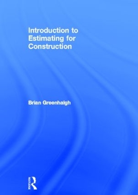 Introduction to Estimating for Construction book