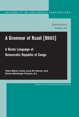 Grammar of Nzadi [B865] book