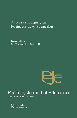 Access and Equity in Postsecondary Education book