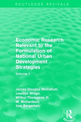 Economic Research Relevant to the Formulation of National Urban Development Strategies book