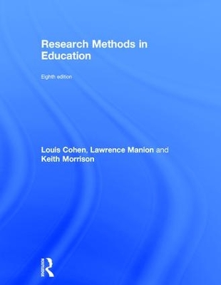 Research Methods in Education by Louis Cohen