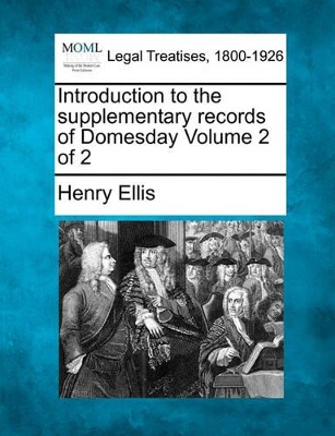 Introduction to the Supplementary Records of Domesday Volume 2 of 2 book