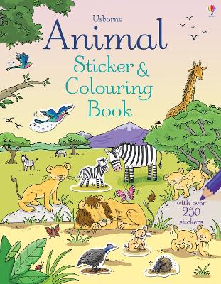 Animal Sticker and Colouring Book book