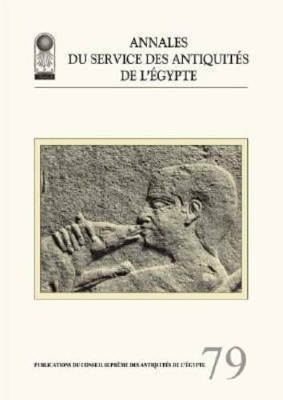 Annales Du Service Des Antiquites De L'Egypte book