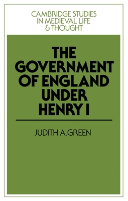 Government of England under Henry I book