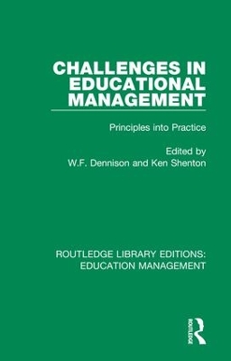 Challenges in Educational Management: Principles into Practice book