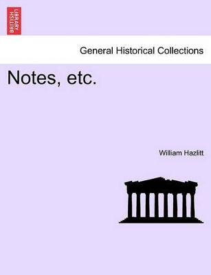 Notes, Etc. book