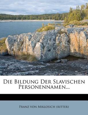 Die Bildung Der Slavischen Personennamen... book