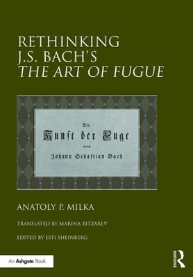 Rethinking J.S. Bach's The Art of Fugue book