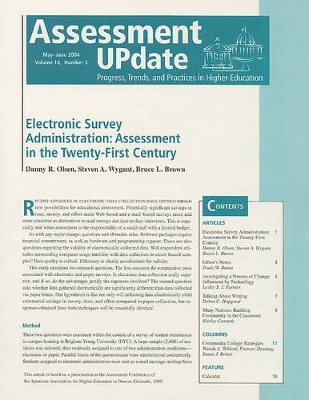 Assessment Update Volume 16, Number 3 2004 book