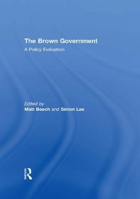 The Brown Government: A Policy Evaluation book