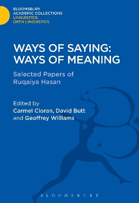Ways of Saying: Ways of Meaning book