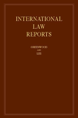 International Law Reports : Volume 172 book