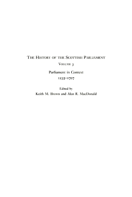 History of the Scottish Parliament book