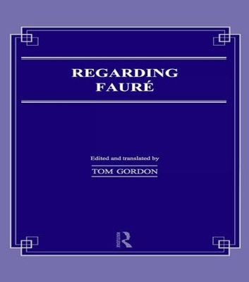 Regarding Faure by Tom Gordon