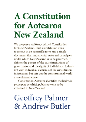 Constitution for Aotearoa New Zealand book