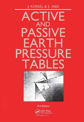 Active and Passive Earth Pressure Tables book