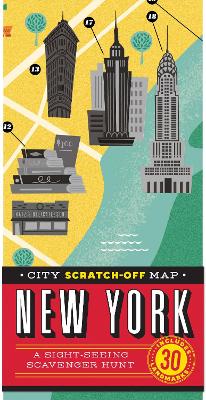 City Scratch-off Map: New York: A Sight-Seeing Scavenger Hunt book