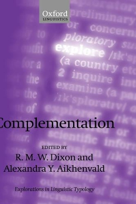 Complementation: A Cross-Linguistic Typology book