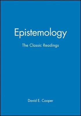 Epistemology by David E. Cooper