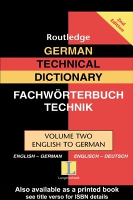 German Technical Dictionary book