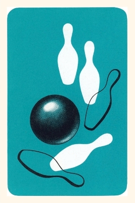 Vintage Journal Bowling Ball and Pins book