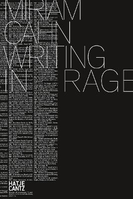 Miriam Cahn: WRITING IN RAGE book