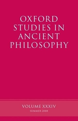 Oxford Studies in Ancient Philosophy by David Sedley