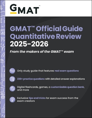 GMAT Official Guide Quantitative Review 2025-2026: Book + Online Question Bank book