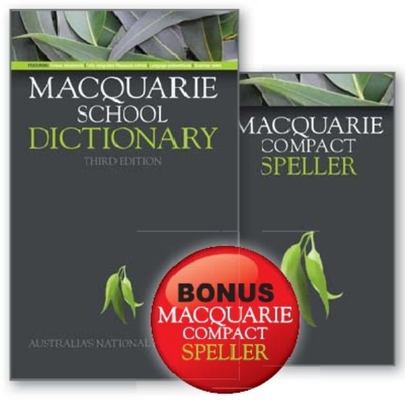 Macquarie School Dictionary (Paperback) + Bonus Compact Speller book