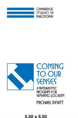 Coming to our Senses book