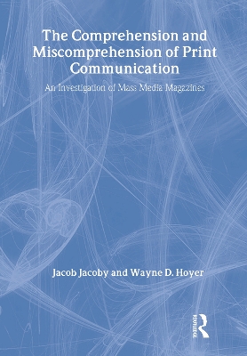 Comprehension and Miscomprehension of Print Communication book