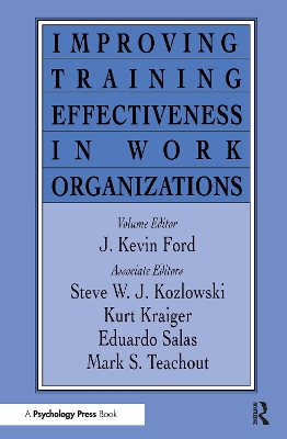 Improving Training Effectiveness in Work Organizations book