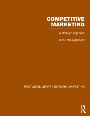 Competitive Marketing (RLE Marketing) book